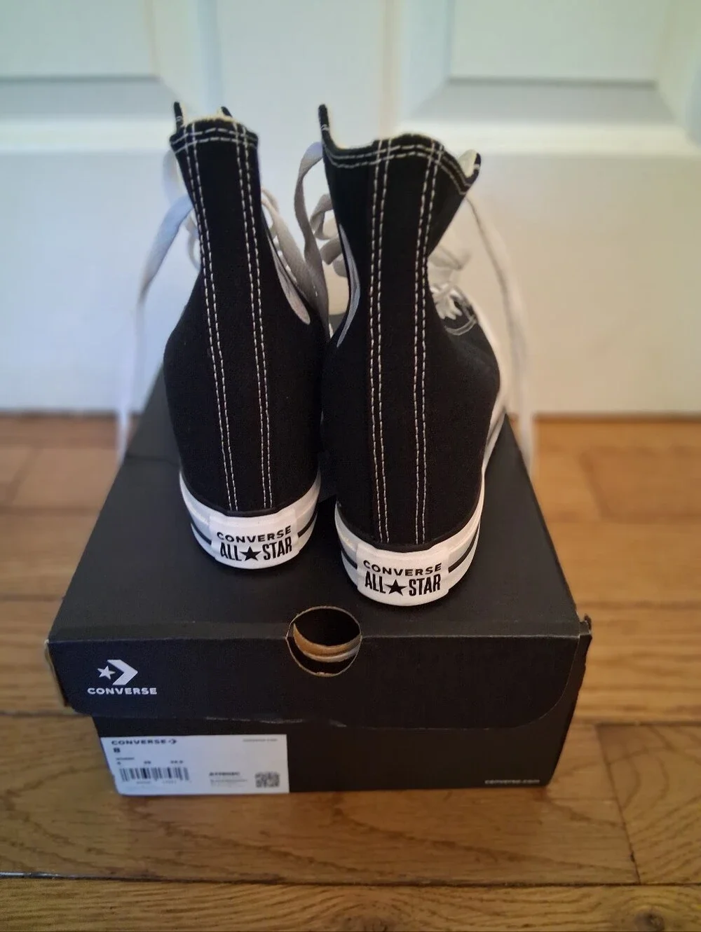 Converse Women's Black High-Top Canvas Hidden Wedge Plaform Sneakers